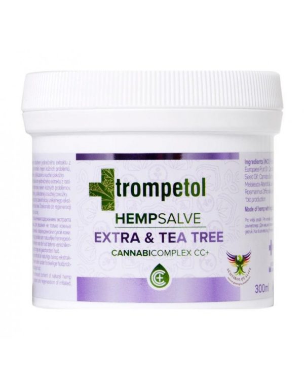 Trompetol Hemp Salve Extra & Tea Tree Αλοιφή Κάνναβης με περιεχόμενο 300ml.