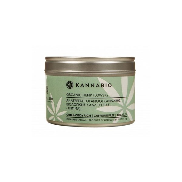 Organic Hemp Flowers Kannabio (Grated) - 30gr Cannabis Product Packaging