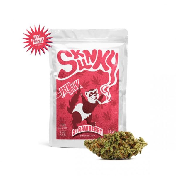 Skunky -Strawberry CBD Flowers 1gr