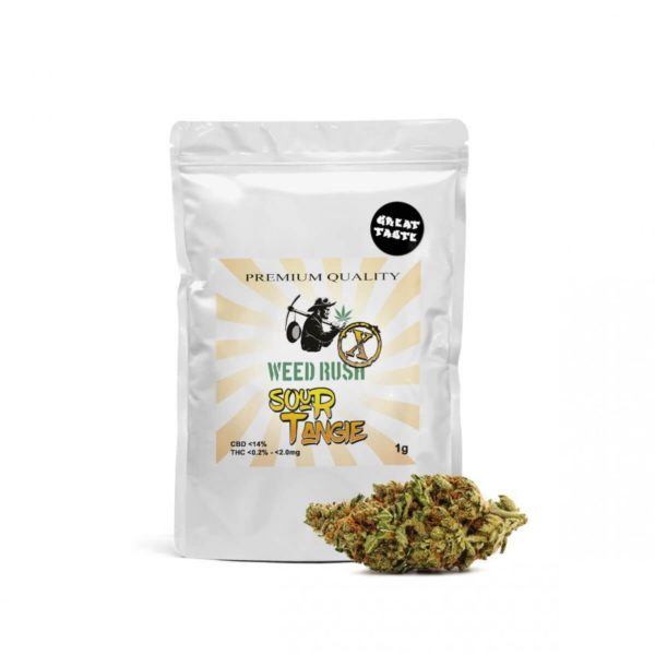 Weed Rush - Sour Tangie CBD Flowers 1gr