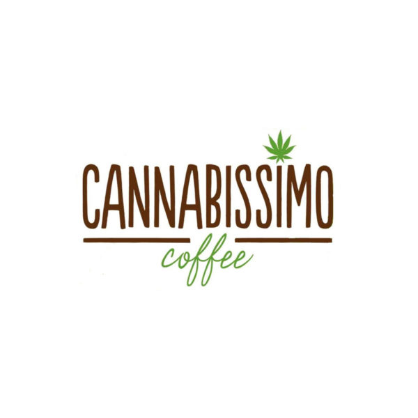 Cannabissimo logotype espresso with CBD