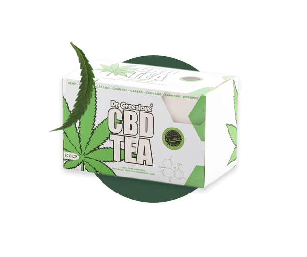 CBD Tea packaging from dr.greenlove