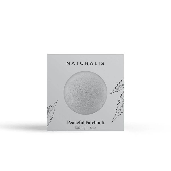 CBD Bath Βombs | Peaceful Patchouli - 100mg with natural Epsom salts for bathing.
