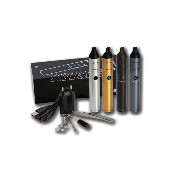 XMAX V2 Pro Vaporizer Ατμοποιητής συλλογή χρωμάτων και κουτί με αξεσουάρ.