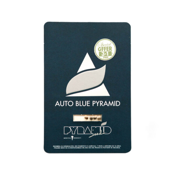 Pyramid Seeds | Autoflowering Cannabis Seeds – Auto Blue Pyramid – 3+1pcs - packaging photo