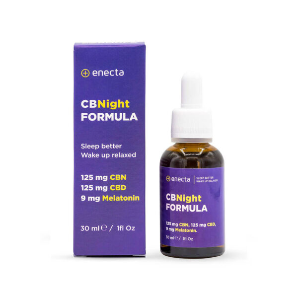CBNight Formula enecta (CBD, CBN, Melatonin) for sleep.