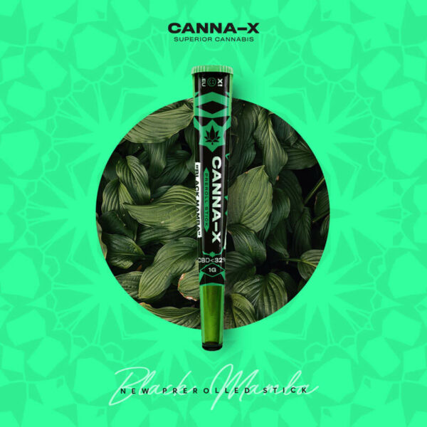 Canna-X Preroll Stick “Black Mamba” 32% CBD Κανναβιδιόλη, έτοιμος μπάφος.