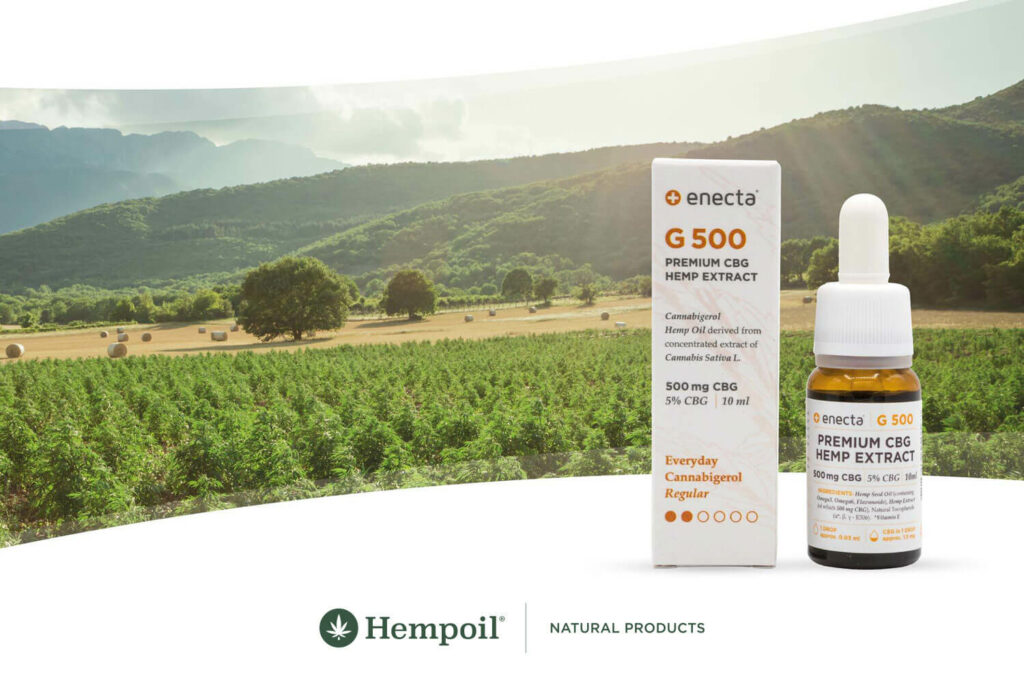 Cannabigerol CBG, the numerous effects of cannabinoids precursor.  Exclusive representative of Enecta in Greece, Hempoil Shop.