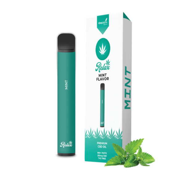 Relax CBD Disposable Pen Mint Flavor with CBD (Cannabidiol) Low Price