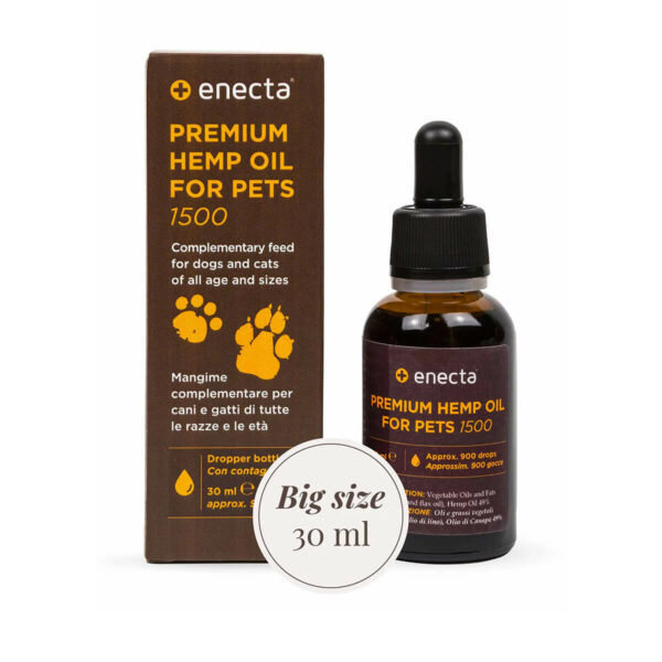 Enecta 5% CBD Oil for Pets 1500mg cannabis oil for pets.