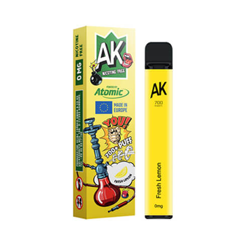 AK e-Shisha Ηλεκτρονικό Ναργιλέ Fresh Lemon - Ηλεκτρονικό Τσιγάρο Μιας Χρήσης (Nicotine Free) - AK / AROMA KING