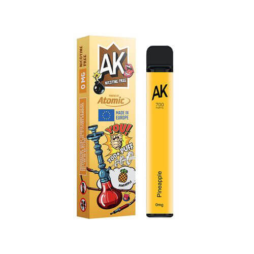 AK e-Shisha Ηλεκτρονικό Ναργιλέ Pineapple - Ηλεκτρονικό Τσιγάρο Μιας Χρήσης (Nicotine Free) - AK / AROMA KING