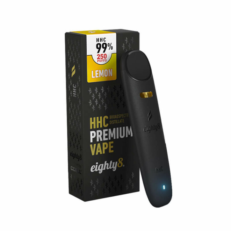 Eighty8 Disposable Vape 99% HHC Bubblegum - 0.5ml