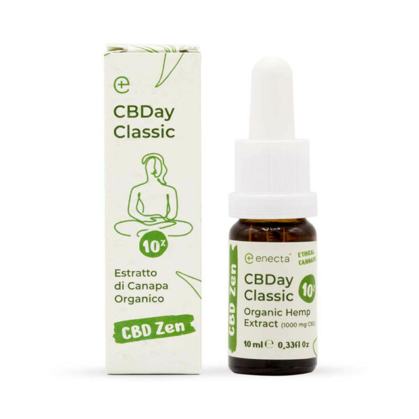 CBDay classic 10% Full spectrum CBD hemp oil from enecta. Low price Greece and Cyprus. Express delivery Europe.