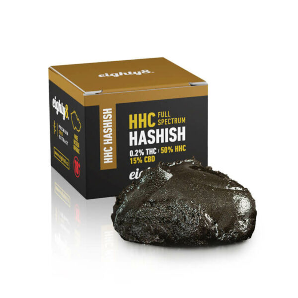 eighty8 hemp extract with HHC in HASH form (Charas)
