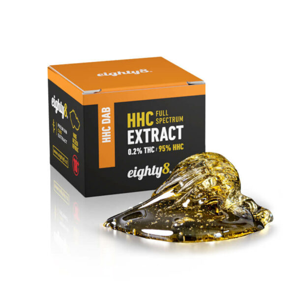 Εκχύλισμα HHC extract Dab από την eighty8. Καθαρό HHC σε μορφή κεριού.