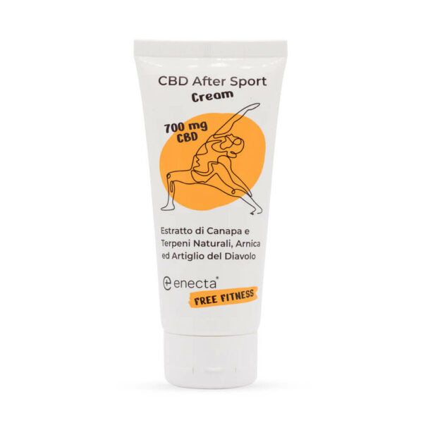 Enecta CBD After Sport Cream 700mg for rapid recovery from muscle pain.