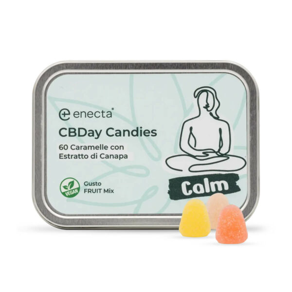enecta CBDay Gummies "Calm". Gummies for stress, anxiety, difficulty sleeping, social anxiety.
