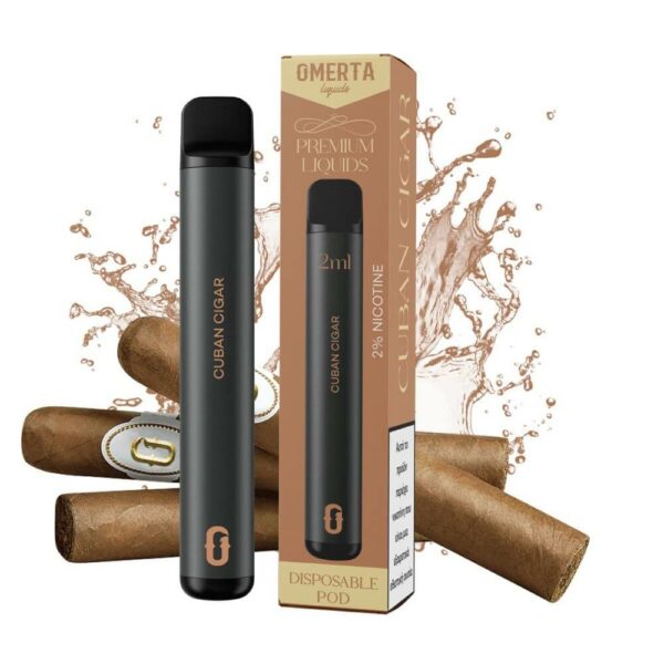Ηλεκτρονικό τσιγάρο μιας χρήσης με 800 εισπνοές από την Omerta Premium Liquids. Αγορά χονδρική και λιανική.