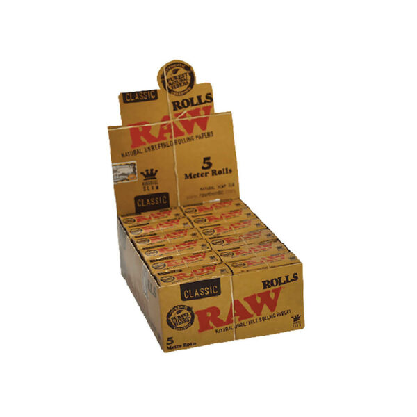 Raw rolls 5m roll smoking papers, chlorine free. Wholesale Retail!