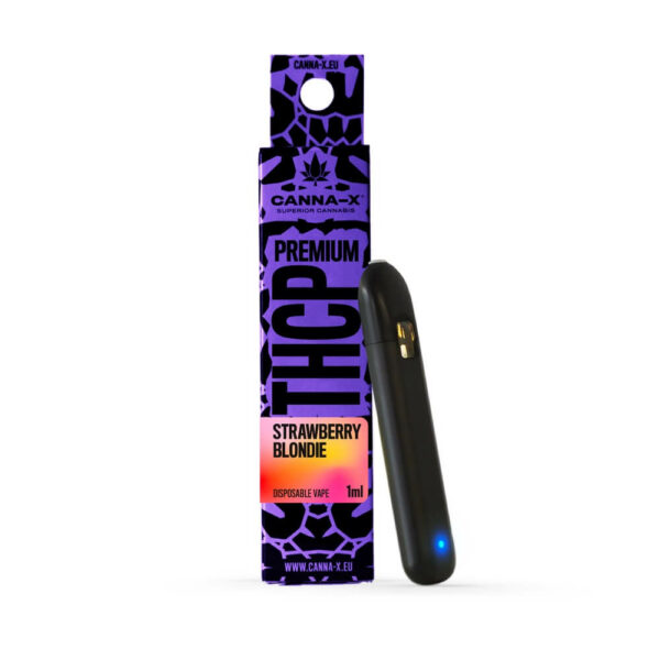 THC-P Vape (Disposable) with 99% HHC, 10% THCP by Canna-X in many flavours and 1ml size for endless enjoyment. Top quality THCP e-cigarette at the best price in Greece and Europe. Exclusively at Hempoil®