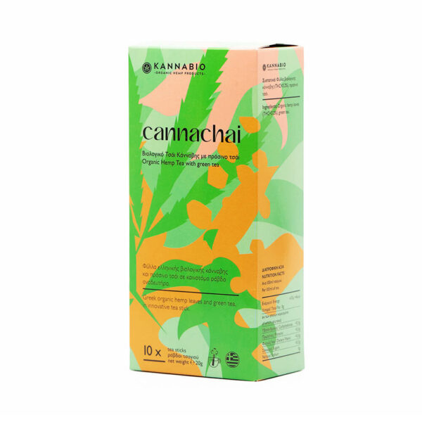 Cannachai: Green tea with cannabis from KANNABIO "Relaxing and antioxidant, calming, detoxifying and relieving after a hard day".