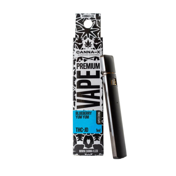 THC-JD Vape (Disposable) 15% THC-JD of Canna-X in many flavors and 1ml size for endless enjoyment. Top quality THC-JD e-cigarette at the best price in Greece and Europe. Exclusively at Hempoil®