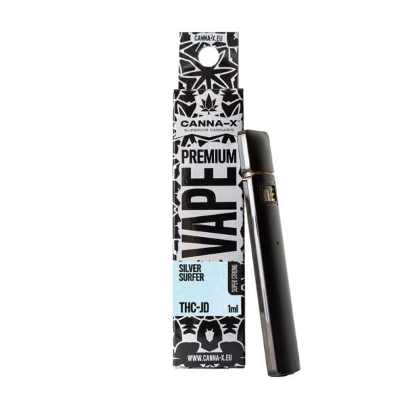 THC-JD Vape (Disposable) 15% THC-JD of Canna-X in many flavors and 1ml size for endless enjoyment. Top quality THC-JD e-cigarette at the best price in Greece and Europe. Exclusively at Hempoil®