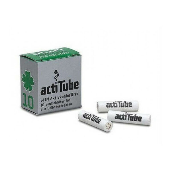 Τα Φίλτρα ActiTube Slim των 7mm Ενεργού Ανθρακα, είναι το νεότερο μέλος της οικογένειας του ActiTube και είναι κατάλληλα για στριφτό τσιγάρο και πίπες καπνού 7mm.