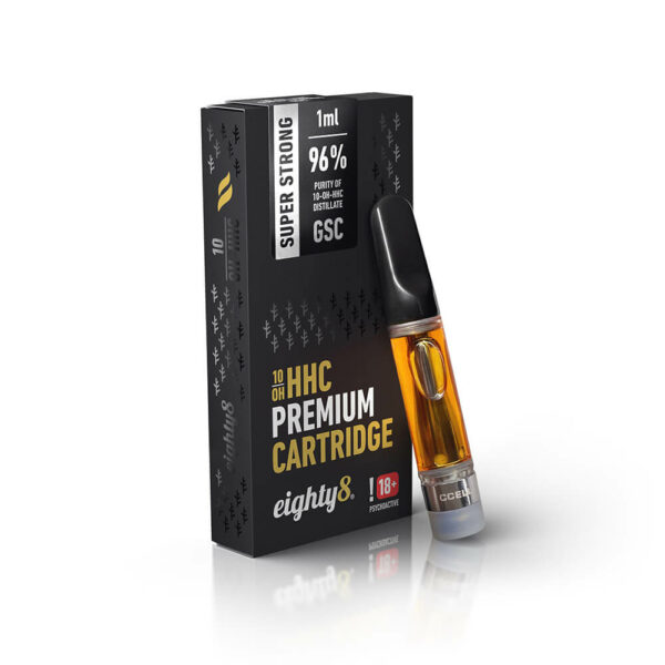 10-OH-HHC Cartridge της Eighty8 για Battery Vapes σε πολλές γεύσεις. Φυσσίγιο με 510 thread για μπαταρίες της CCELL. Κορυφαία ποιότητα στη καλύτερη τιμή σε Ελλάδα και Ευρώπη.