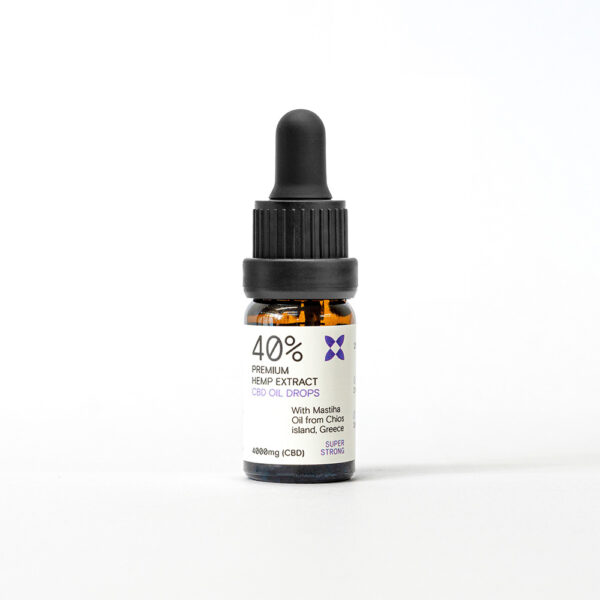 YPSILON 40% (4000mg) “SUPER STRONG” CBD Hemp Oil with organic Chios Mastic Oil of Greek production to help in the treatment of cancer, prostatitis, chemotherapy, disorders.