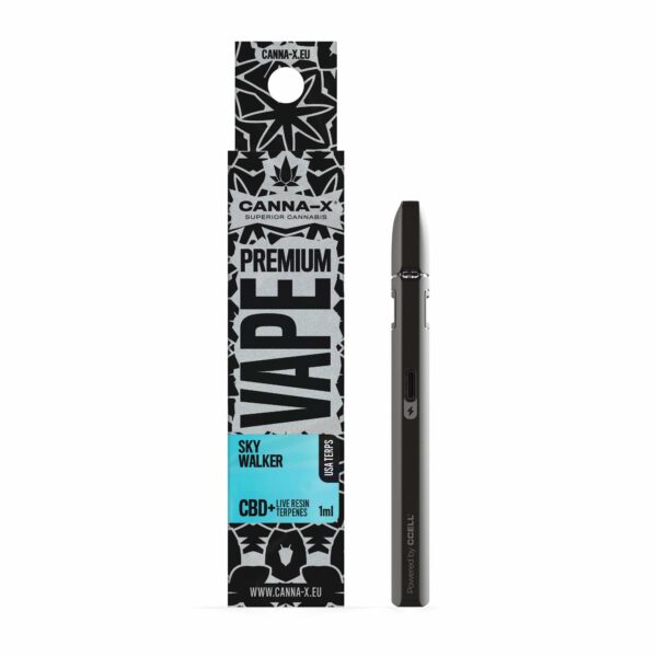 Disposable Electronic Cigarette (Vape Pen) with Live resin & CBD from 100% natural Terpenes. Wholesale and retail market.