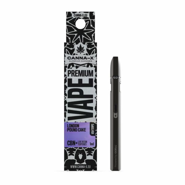 Disposable Electronic Cigarette (Vape Pen) with Live resin (terpenes) & CBN cannabinol from 100% natural Terpenes. Wholesale and retail sale.