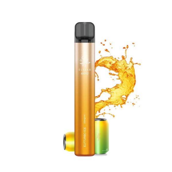 Elf Bar 600 V2 Ηλεκτρονικό Τσιγάρο μιας Χρήσης Elfturbo Ice 20mg - 2ml