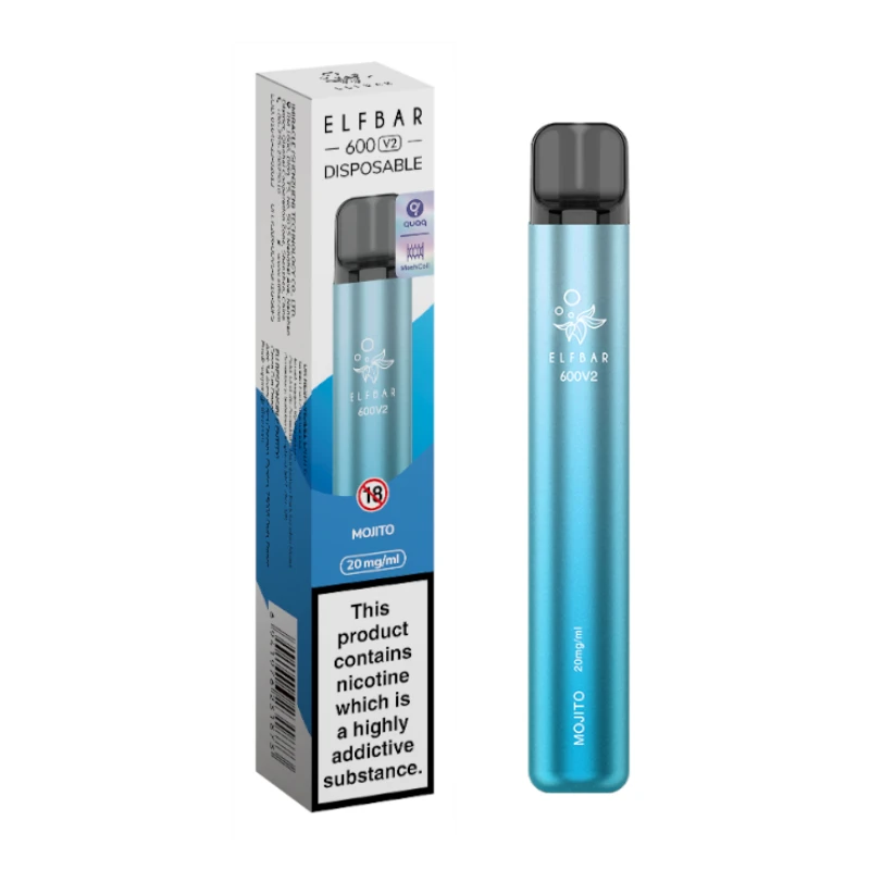 Elf Bar 600 V2 Ηλεκτρονικό Τσιγάρο μιας Χρήσης Mojito 20mg - 2ml