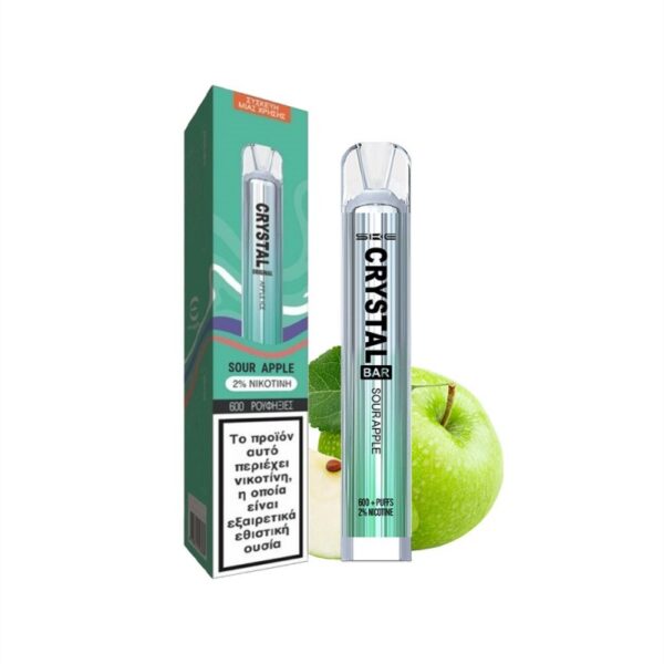 SKE Crystal Bar Ηλεκτρονικό Τσιγάρο μιας Χρήσης Sour Apple 20mg - 2ml