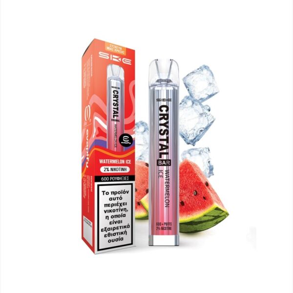 SKE Crystal Bar Ηλεκτρονικό Τσιγάρο μιας Χρήσης Watermelon Ice 20mg - 2ml