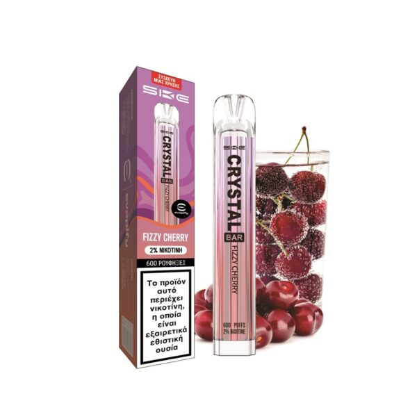 SKE Crystal Bar Ηλεκτρονικό Τσιγάρο μιας Χρήσης Fizzy Cherry 20mg - 2ml