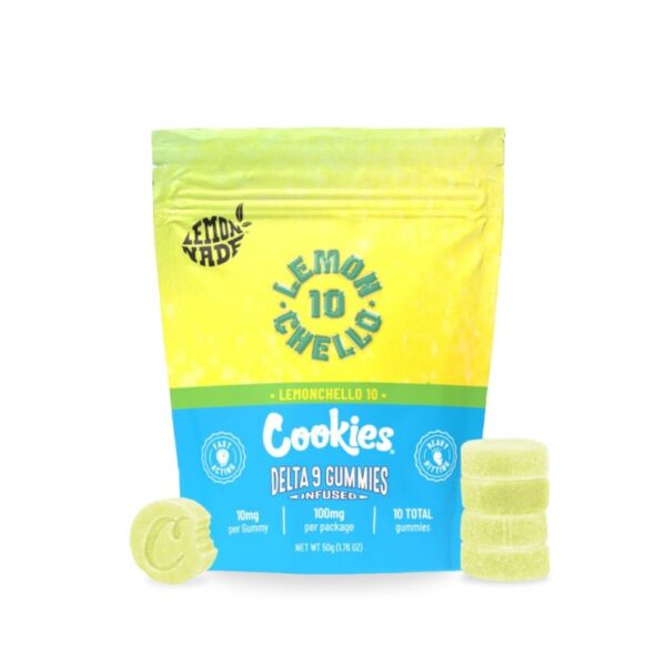 Ζελεδάκια Delta 9 από την Cookies με γεύση Lemonchello εμπνευσμένο από το γνωστό ιταλικό λικέρ. 10mg delta 9 ανά ζελεδάκι. Αγορές online στην Ελλάδα και Κύπρο.