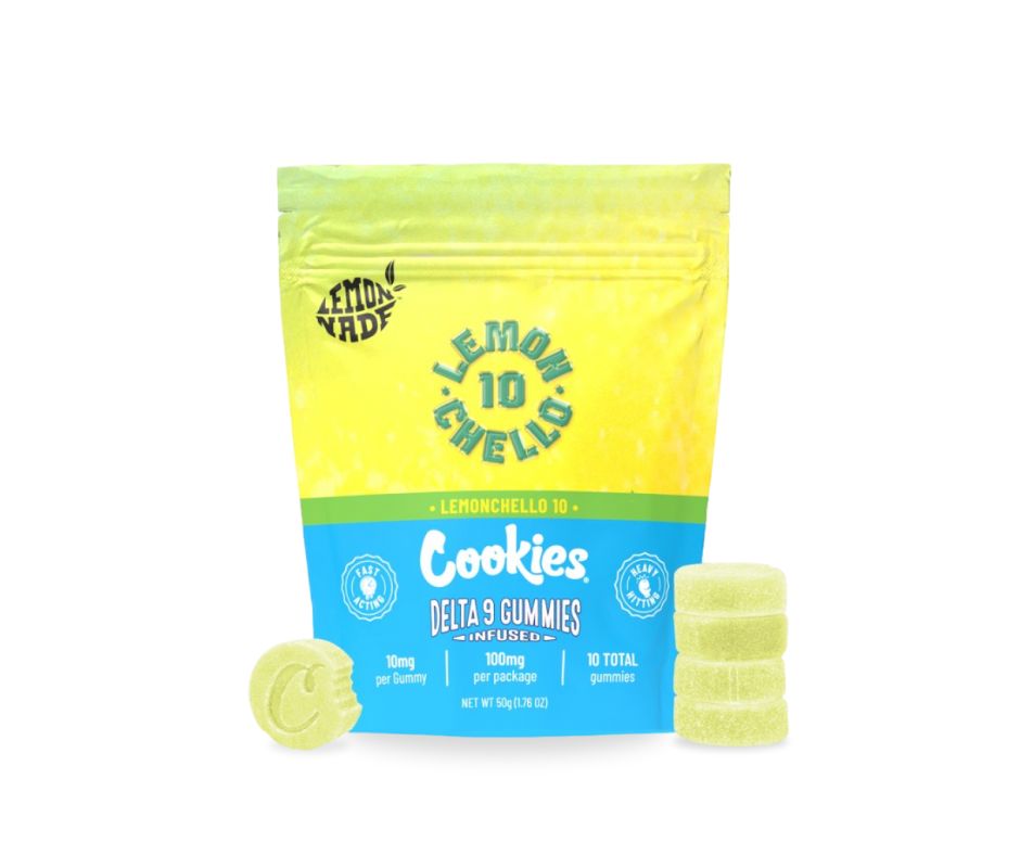 Ζελεδάκια Delta 9 από την Cookies με γεύση Lemonchello εμπνευσμένο από το γνωστό ιταλικό λικέρ. 10mg delta 9 ανά ζελεδάκι. Αγορές online στην Ελλάδα και Κύπρο.