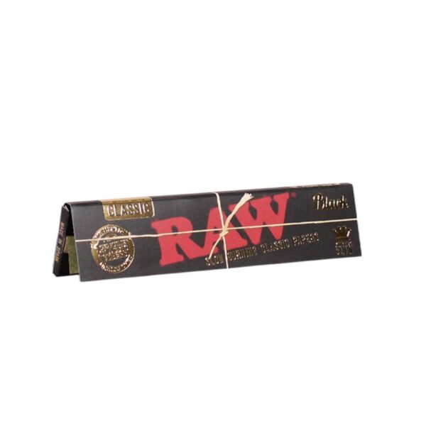 Raw Classic Kingsize Slim Black Rolling Papers