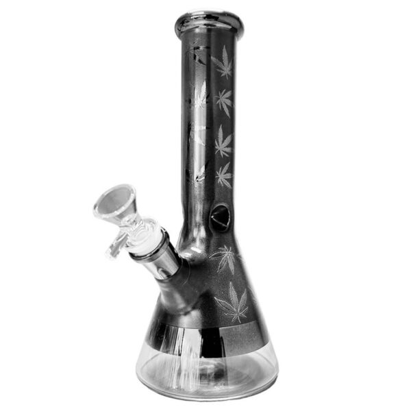 Black Sheep Glass Bong Weed Leaves 25cm - 1pc