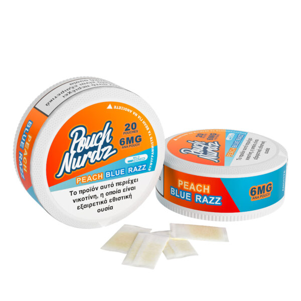 Pouch Nurdz Peach Blue Razz Pouch Νικοτίνης - 6 & 12mg